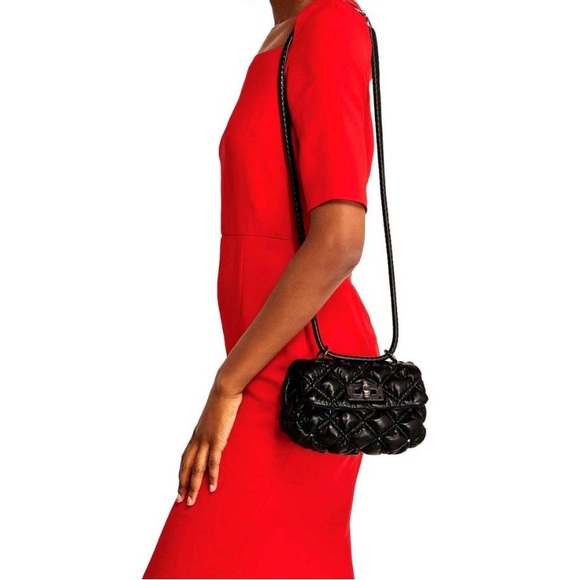 GORGEOUS Valentino Garavani Spikeme Black M Studded Leather CrossBd/Shlder Bag - Picture 8 of 13